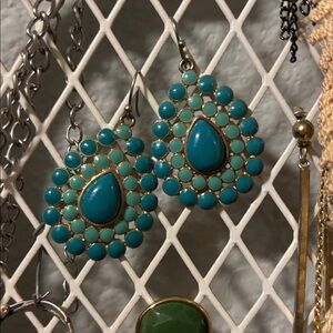Stella & Dor Charlize Teardrop Turquoise Earrings